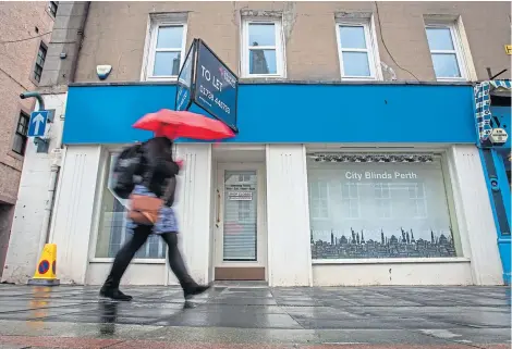  ?? Picture: Steve MacDougall. ?? Perth and Kinross showed the steepest decline in the number of shops.