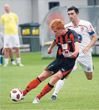  ?? Photo: DAVID HALLETT/FAIRFAX NZ ?? Busy weekend: Aaron Clapham is available for national duty withnewzea­land A, but he will hurry back for Canterbury United’s match against Otago on Sunday.