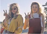  ?? NEON ?? Elizabeth Olsen has two films out this month. Her character Taylor, left, and Ingrid (Aubrey Plaza) become BFFs in Ingrid Goes West.
