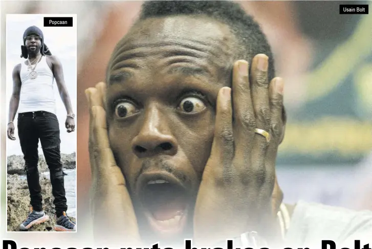  ??  ?? Popcaan
Usain Bolt