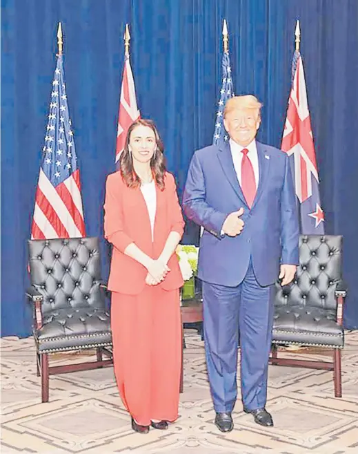  ?? Picture: https://www. nzherald.co.nz ?? The world needs a little more Jacinda and a lot less Donald. Or more godly acts of kindness and compassion and perhaps less enacted acts of God.