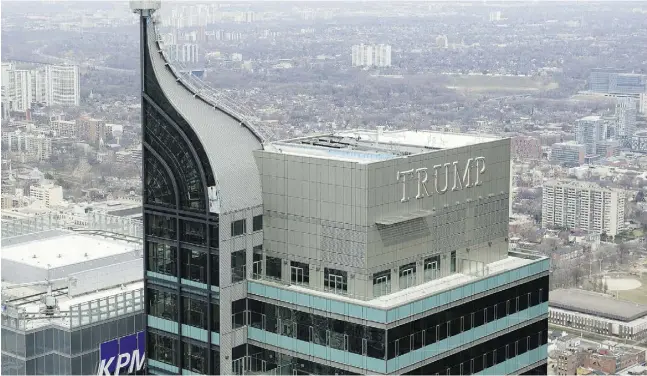  ?? Daren Calabrese / National Post ?? The penthouse of Toronto’s Trump Tower, a 13,846-square-foot sprawling apartment, is currently on the market for $33 million.