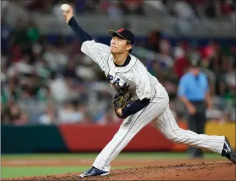  ?? WILFREDO LEE, AP ?? Yoshinobu Yamamoto and Japan advance to play the United States in the finals.