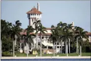  ?? LYNNE SLADKY, FILE - THE ASSOCIATED PRESS ?? This 2016 file photo, shows the Mar-a-Lago resort owned by President-elect Donald Trump in Palm Beach, Fla.