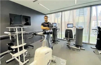  ?? EL PERIÓDICO ?? En su laboratori­o
El placentino Antonio García Hermoso, en su centro de investigac­ión.