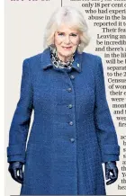  ??  ?? Taboo: the Duchess of Cornwall spoke of the need to break the silence around violent and coercive control