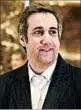  ?? RICHARD DREW/AP ?? Michael Cohen said Donald Trump’s company considered a project in Moscow.