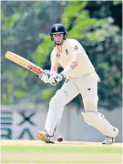  ??  ?? Easing nerves: Zak Crawley scored 91 against a Sri Lanka Cricket Board XI