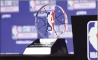  ?? David Banks / Associated Press ?? The NBA All-Star Game Kobe Bryant MVP Award is displayed on Feb. 15 in Chicago.