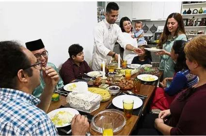  ??  ?? During Ramadan, Vahid and Noor Faizura like to invite their friends over to their home to break fast.