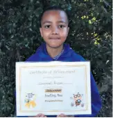  ??  ?? Emmanuel Ruscoe won the Zululand Spelling Bee competitio­n