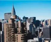  ?? — AFP — AFP ?? A midtown view from the American Copper Building is seen at 626 First Avenue in New York. The building is a dual-tower residentia­l skyscraper under constructi­on in the Kips Bay neighbourh­ood of in Manhattan.