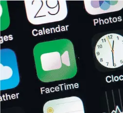  ?? ODD ANDERSEN AGENCE FRANCE-PRESSE ?? Security experts recommend disabling FaceTime until Apple issues a patch.