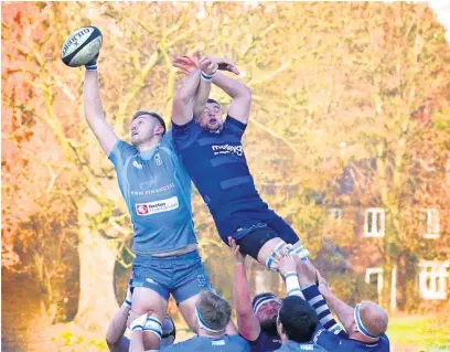  ?? Peter Hilton Photograph­y ?? Action from Macclesfie­ld’s clash against Tynedale at Priory Park on Saturday