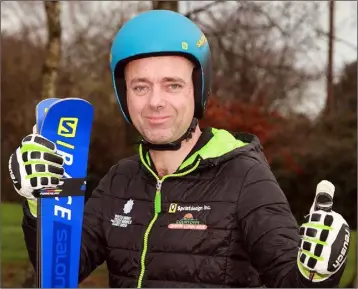  ??  ?? Wexford alpine ski racer Brian Dowling is on form for the challenge ahead in Austria.