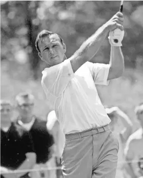  ?? 1966 PHOTO BY MALCOLM EMMONS, USA TODAY SPORTS ?? Arnold Palmer gained a legion of fans known as “Arnie’s Army.”