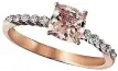  ?? ?? JEWELLER Dalip Rajcomar says morganite and diamond settings in rose gold and tennis bracelets are all the rage among modern brides-to-be.
