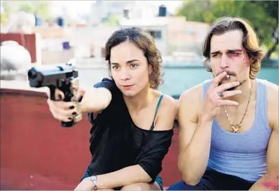  ?? Benedicte Desrus USA Network ?? “QUEEN OF THE SOUTH” stars Alicia Braga as Teresa Mendoza and Jon-Michael Ecker as El Guero.