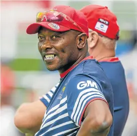  ?? /Gallo Images ?? Lions trainer: Geoffrey Toyana has long been Russell Domingo’s heir apparent as Proteas coach and has excelled with Gauteng’s Lions, winning four trophies in five seasons.