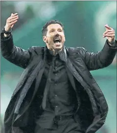  ?? FOTO: EFE ?? Simeone se verá las caras con Wenger Choque de estilos