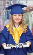  ??  ?? Emma Kelleher graduated from Rathcoole Playschool.