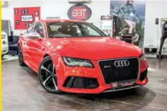  ??  ?? MODEL: Audi rS 7 YEAr: 2014 MILEAGE: 4,100km PrICE: ` 1 Crore 20 lakh CUrrENT PrICE AS NEW: ` 1 Crore 60 lakh