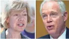  ??  ?? Wisconsin's U.S. senators: Tammy Baldwin, a Democrat, and Ron Johnson, a Republican.