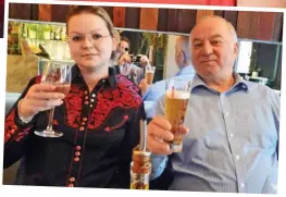  ??  ?? Poisoned: Sergei Skripal and his daughter Yulia