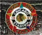  ?? SPORTSVISI­ON, WGN, NBC ?? Anthems don’t get louder than the one at the 1991 NHL All-Star Game at Chicago Stadium, during the Gulf War.