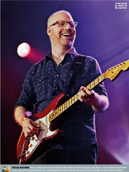  ?? ?? Oz Noy playing his Dakota red 60s style Strat