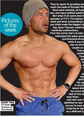  ?? ?? SHOW TIME Fit Ryan Thomas on The Games