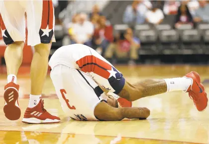  ?? GETTY IMAGES FILE ?? Shooting guard Bradley Beal and the Wizards have endured a 1-7 start. The 25-year-old has spent his entire NBA career with Washington.