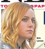  ??  ?? Brie Larson