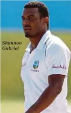  ??  ?? Shannon Gabriel