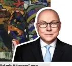  ??  ?? KUNSTSCHAT­Z „Bild mit Häusern“von Wassily Kandinsky, Anwalt Axel Hagedorn