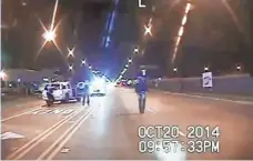  ?? CHICAGO POLICE DEPARTMENT VIA AP ?? The release of the police dashcam video showing 17-year-old Laquan McDonald’s 2014 encounter with Chicago police officers sparked weeks of protests.