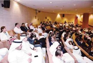  ??  ?? KUWAIT: Delegates attend Boursa Kuwait’s first Investor Relations (IR) workshop.