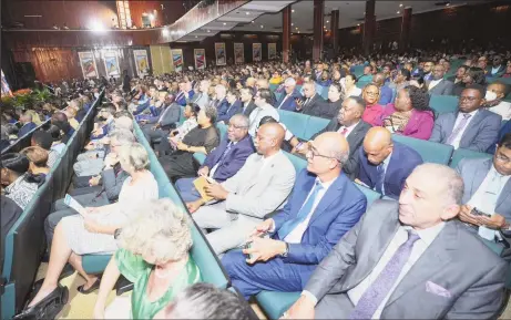  ?? ?? Attendees at the opening of the CARICOM Summit in Georgetown. (Office of the President photo)