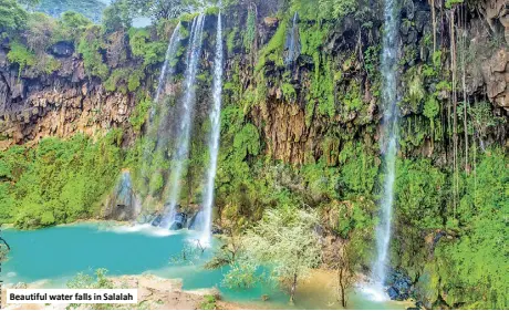  ?? ?? Beautiful water falls in Salalah