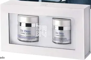  ??  ?? Sérum y crema Dr. Dray. De venta en doctorsimo­ndray.com