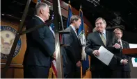  ?? ?? Rep. Michael C. Burgess, R-texas, finishes speaking during a news conference in September. (Elizabeth Frantz for The Washington Post)