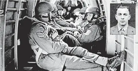 ?? FOTO VHÚ ?? Vojtěch Lukaštík (1921–1943) prošel speciálním výcvikem. V letounu Whitley parašutist­é mnoho pohodlí neměli…