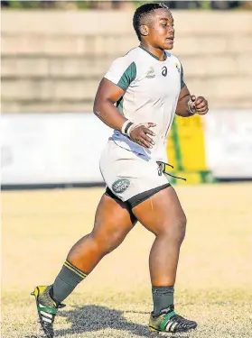  ?? Picture: SYDNEY SESHIBEDI/GALLO IMAGES ?? UP FOR A CHALLENGE: Springbok Women’s captain Babalwa Latsha and her charges are looking forward to the Test against Spain in Despatch on Saturday