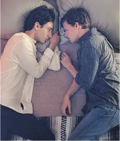  ?? — UNIVERSAL PICTURES ?? Lucas Hedges, left, and Théodore Pellerin in Boy Erased, based on a true story of a young man who’s sent to gay conversion therapy.