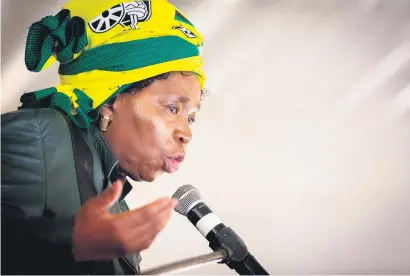 ?? Picture: AFP ?? PRESIDENT’S CHOICE. Nkosazana Dlamini-Zuma is heading up a task team appointed by President Cyril Ramaphosa to sort out governance issues in the North West.