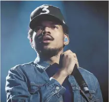  ?? TNS PHOTO ?? NOT AVAILABLE IN STORES: Chance the Rapper’s ‘Coloring Book’ was released only on streaming music services.