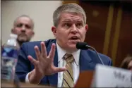  ?? ANDREW HARNIK — THE ASSOCIATED PRESS FILE ?? On Sept. 25, 2019, Giffords Law Center Senior Policy Advisor David Chipman speaks at a House Judiciary Committee hearing on assault weapons on Capitol Hill in Washington.