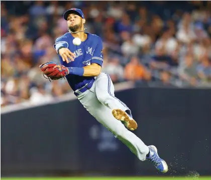  ?? MIKE STOBE/GETTY IMAGES/FILES ?? Lourdes Gurriel Jr. has shown enough at shortstop to be the lead candidate for the starting job unless Troy Tulowitzki outperform­s him, says Toronto Blue Jays GM Ross Atkins. Tulowitzki, who will earn US$20 million this year, missed all of last season due to foot injuries.