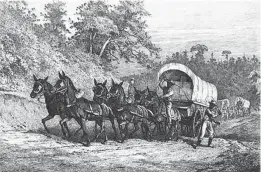  ?? CONTRIBUTE­D PHOTO ?? This illustrati­on portrays McCline taking a wagonload of provisions to the front lines.