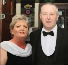  ??  ?? Mary Lawlor and Simon Cummings at the South East Radio awards where the high standards and quality of service and food available at The King’s Bay Inn was recognised in mid-September when the Inn won the Rising Star award.